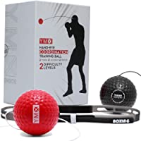 Los mejores  - YMX BOXING Pelota Entrenamiento de Reflejos Boxeo - Banda Ajustable para la Cabeza- Bolas de Espuma Blanda Ligera…